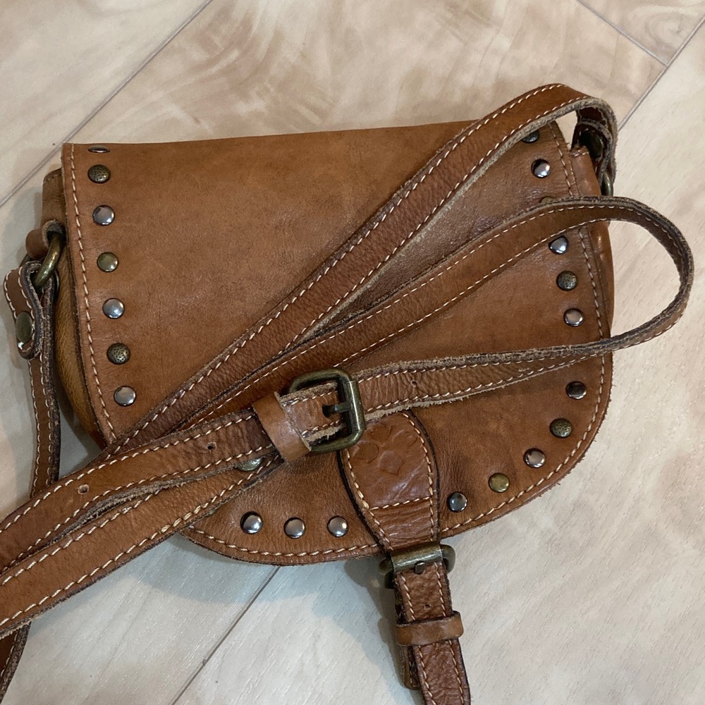 Patricia Nash Isola Studded Saddle Bag